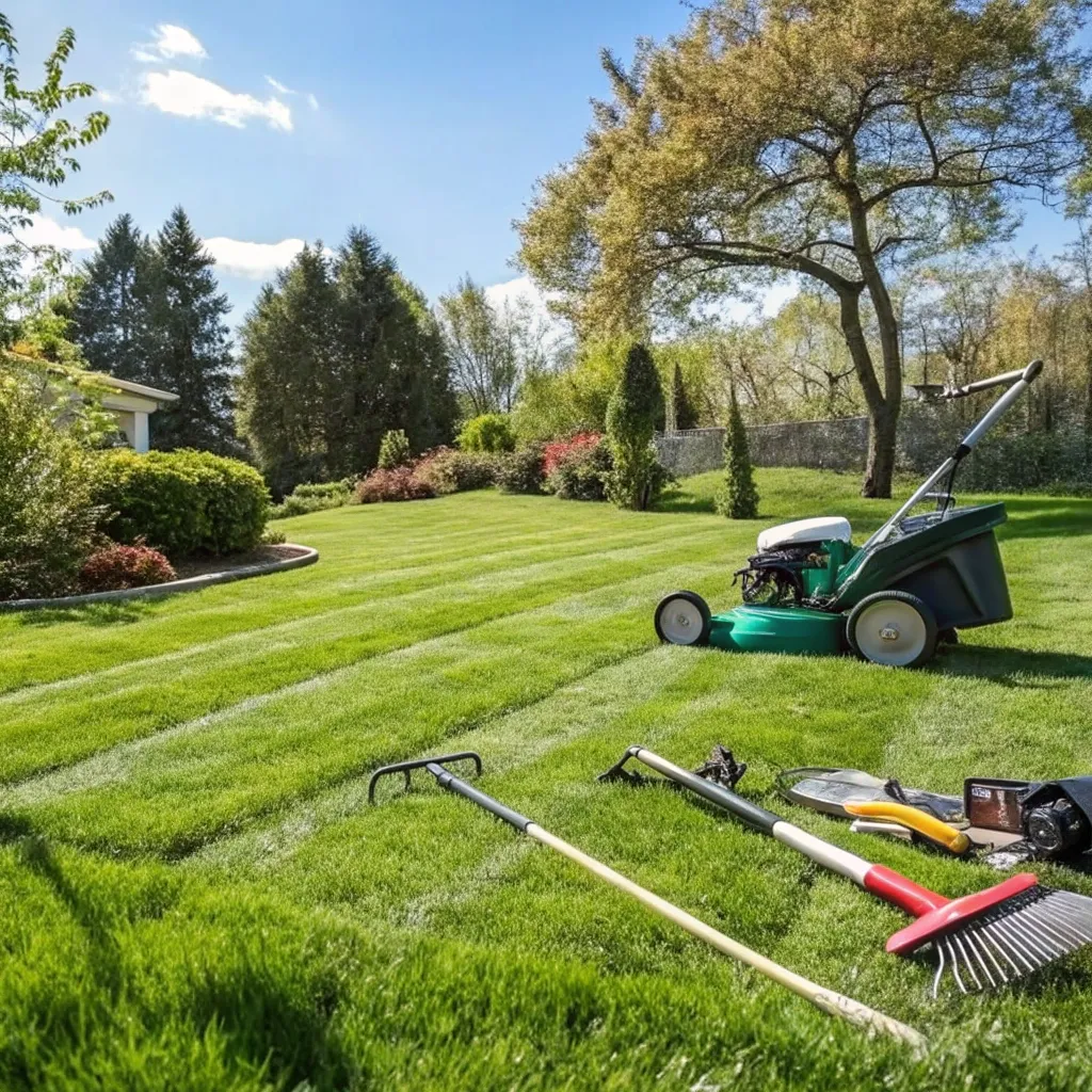 Beautifully maintained lawn